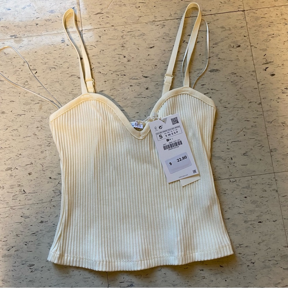 Zara Cream Tank Top